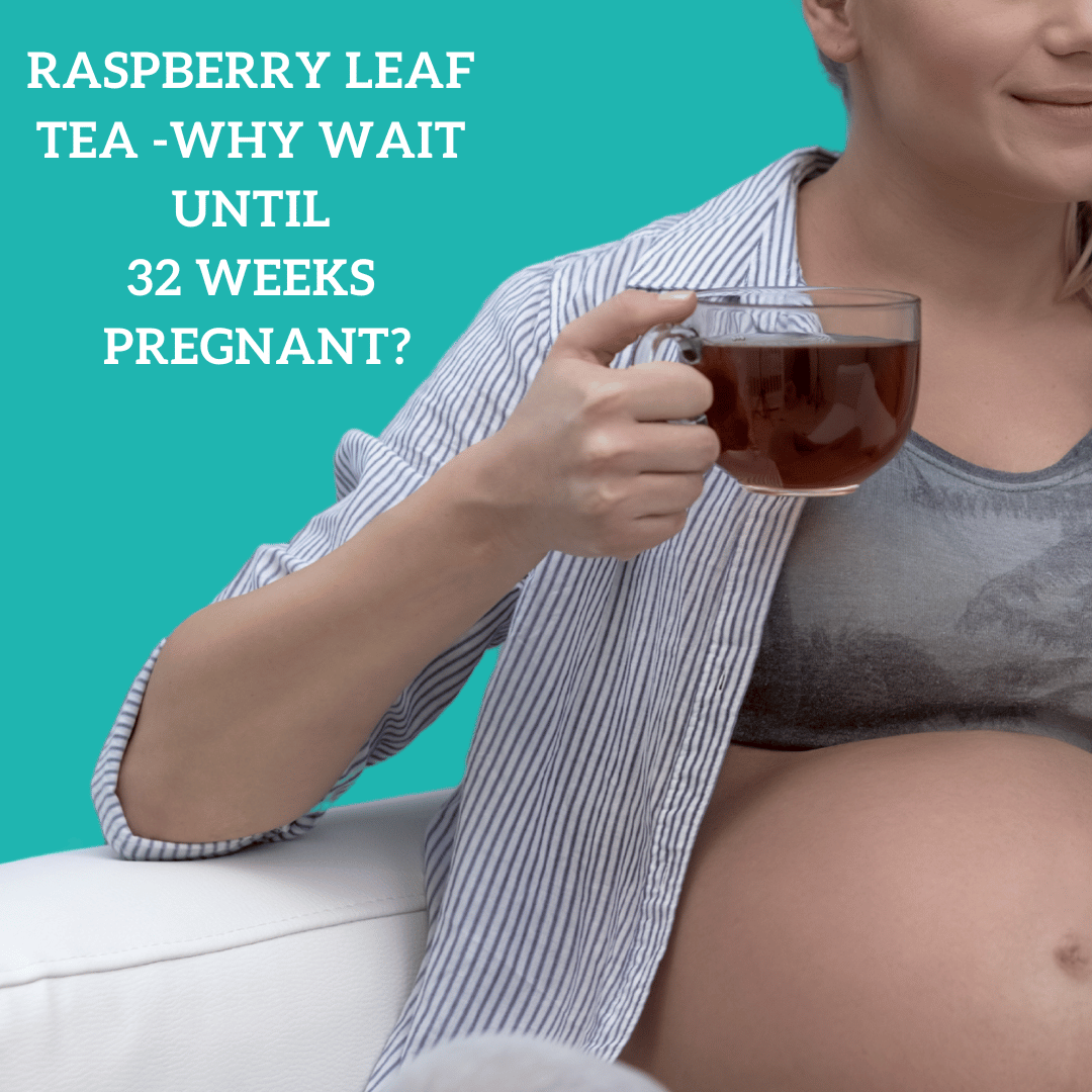 Raspberry leaf tea by HotTea Mama to drink from 32 weeks pregnant to prepare for labour