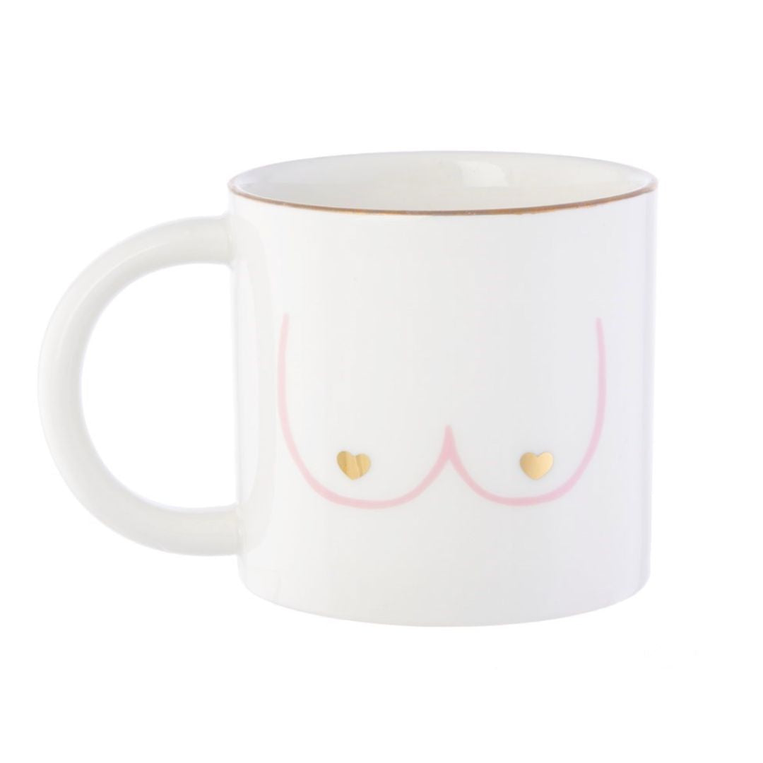 HotTea Mama Girl Power Boobies Mug for herbal tea and breastfeeding mums